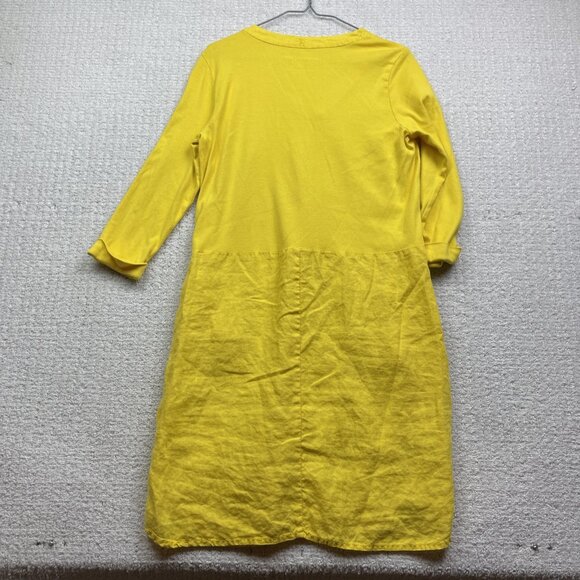Sandwich Amsterdam Studio Linen Longline Henley Tunic Bright Yellow Women Sz 36 - Picture 11 of 15